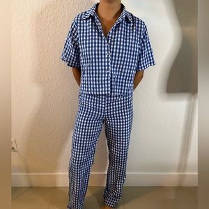 Gingham Pant and Top set